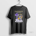 Official Ravens In My Veins Jesus Mascot Heart - Adult & Kids T-Shirts, Sweatshirts & Hoodies apparel design preview 1