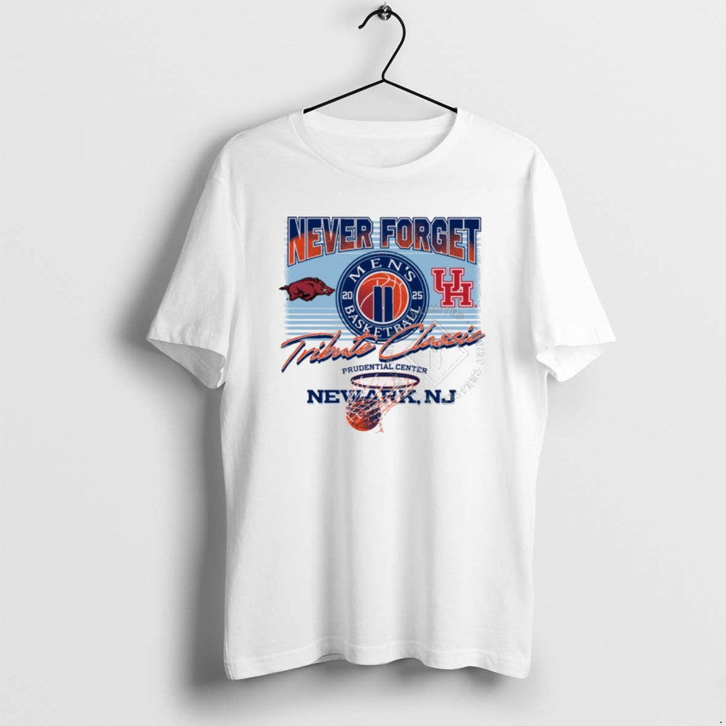 Official Razorbacks Vs Cougars Never Forget Tribute - Adult & Kids T-Shirts, Sweatshirts & Hoodies apparel design preview 1