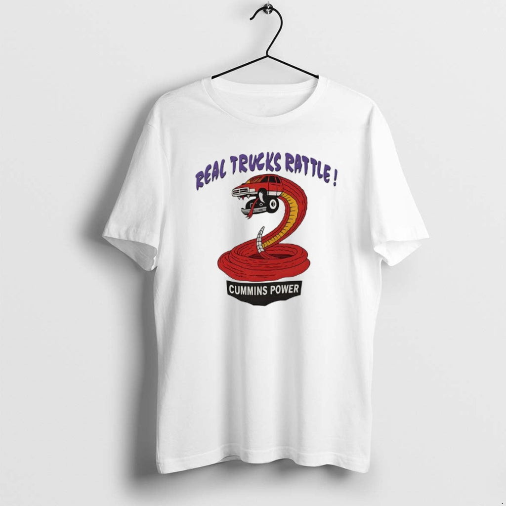 Official Real Trucks Rattle Cummins Power Rattlesnake - Adult & Kids T-Shirts, Sweatshirts & Hoodies apparel design preview 1