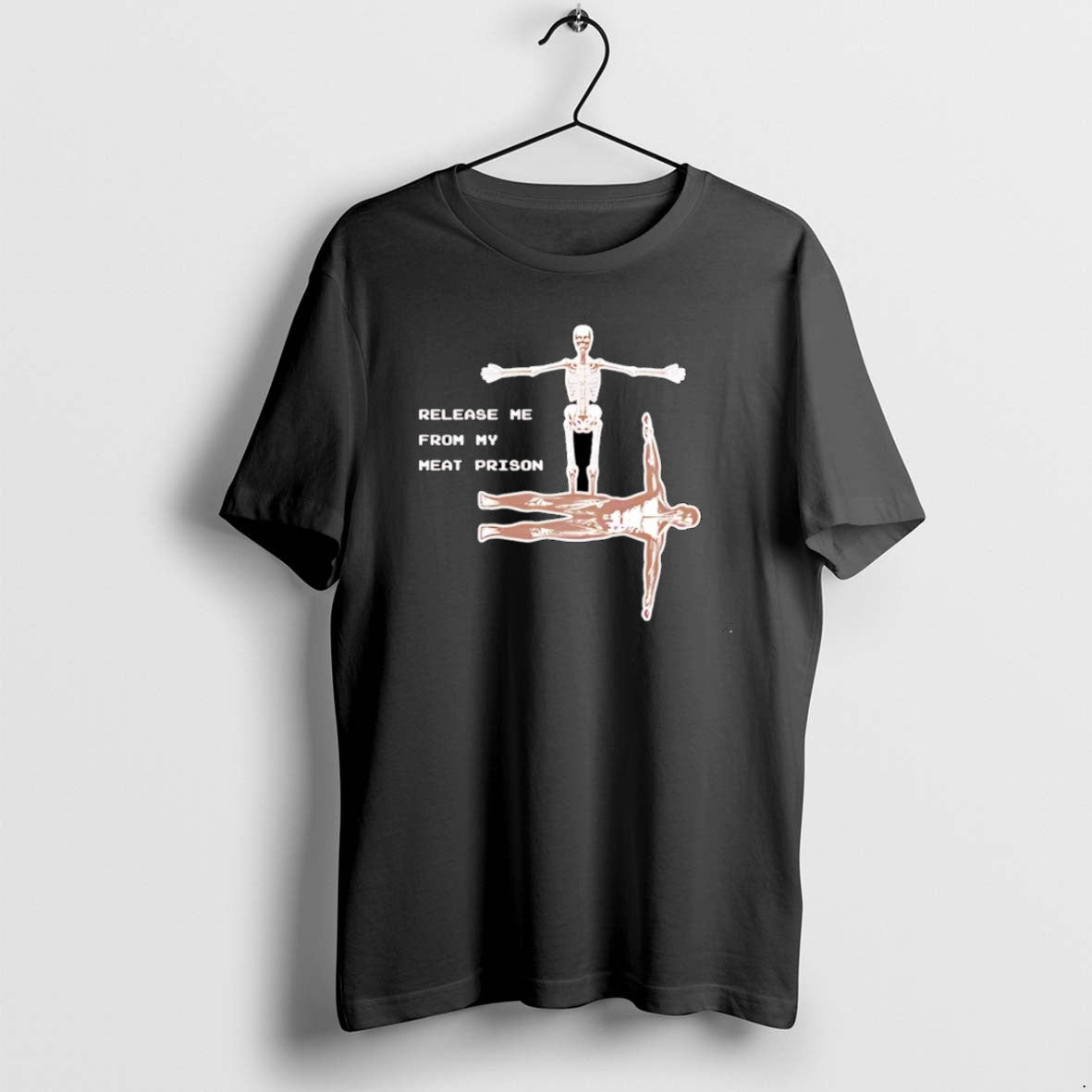 Official Release Me From My Meat Prison Christmas - Adult & Kids T-Shirts, Sweatshirts & Hoodies apparel design preview 1