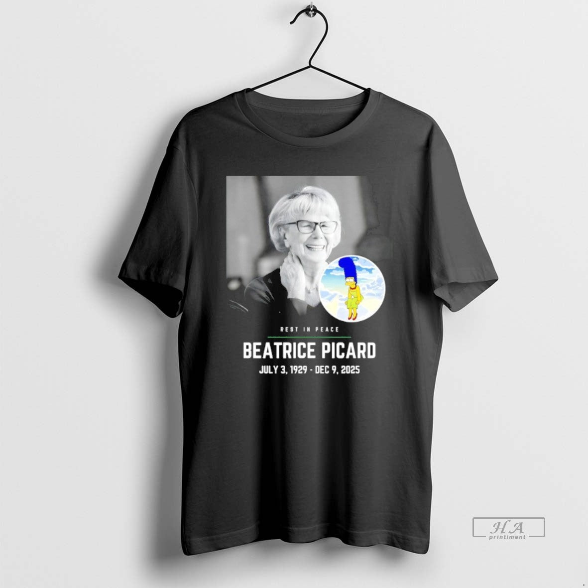 Official Rest In Peace Beatrice Picard 1929 2025 - Adult & Kids T-Shirts, Sweatshirts & Hoodies apparel design preview 1