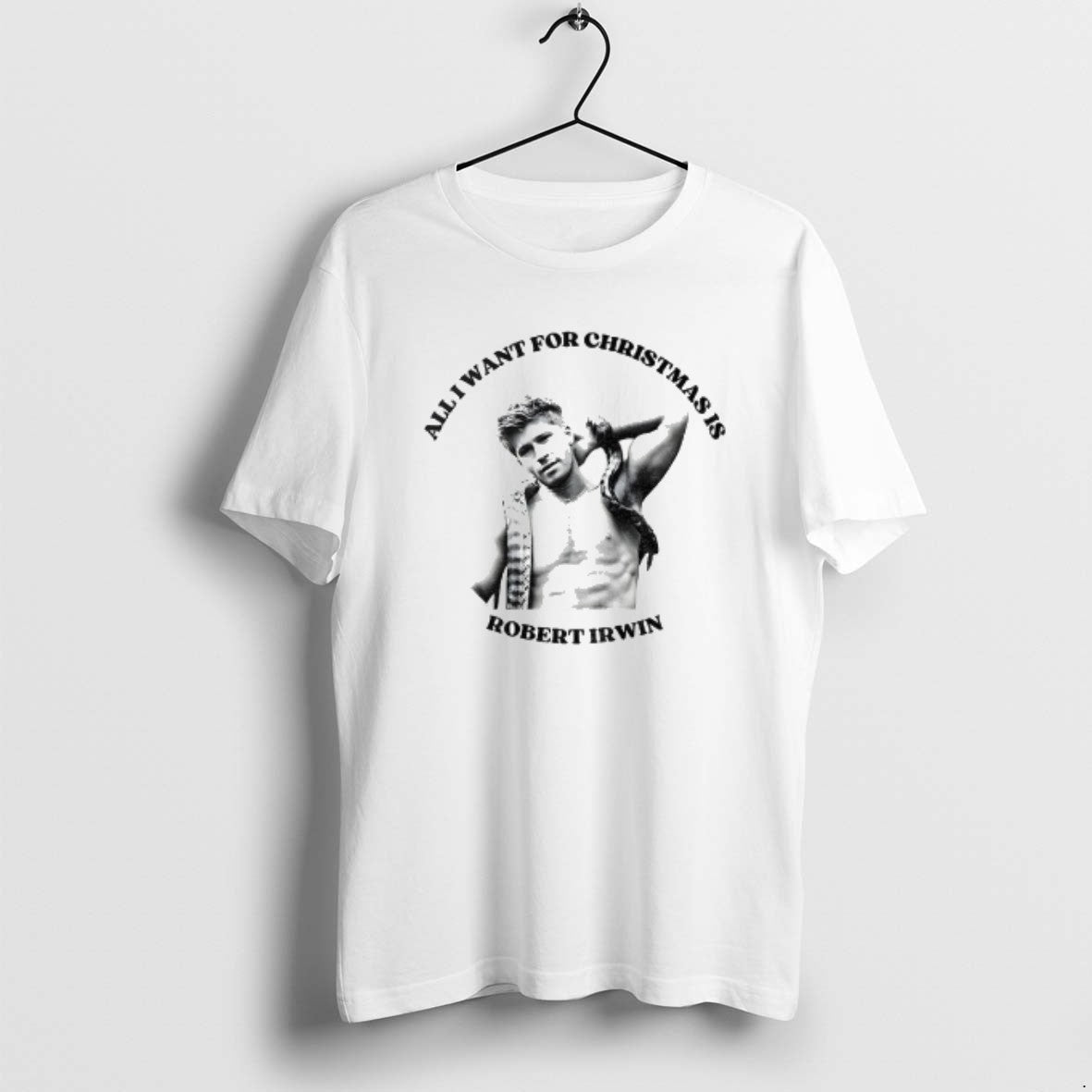 Official Robert Irwin All I Want For Christmas Is - Adult & Kids T-Shirts, Sweatshirts & Hoodies apparel design preview 1
