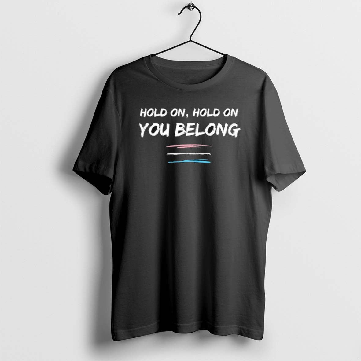 Official Ryan Cassata Hold On You Belong Trans - Adult & Kids T-Shirts, Sweatshirts & Hoodies apparel design preview 1