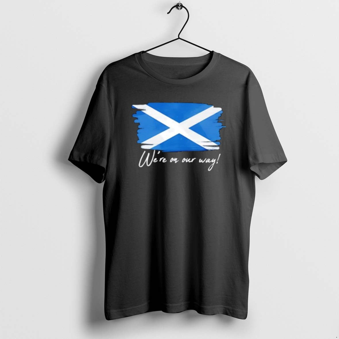 Official Saltire Were On Our Way Flag - Adult & Kids T-Shirts, Sweatshirts & Hoodies apparel design preview 1