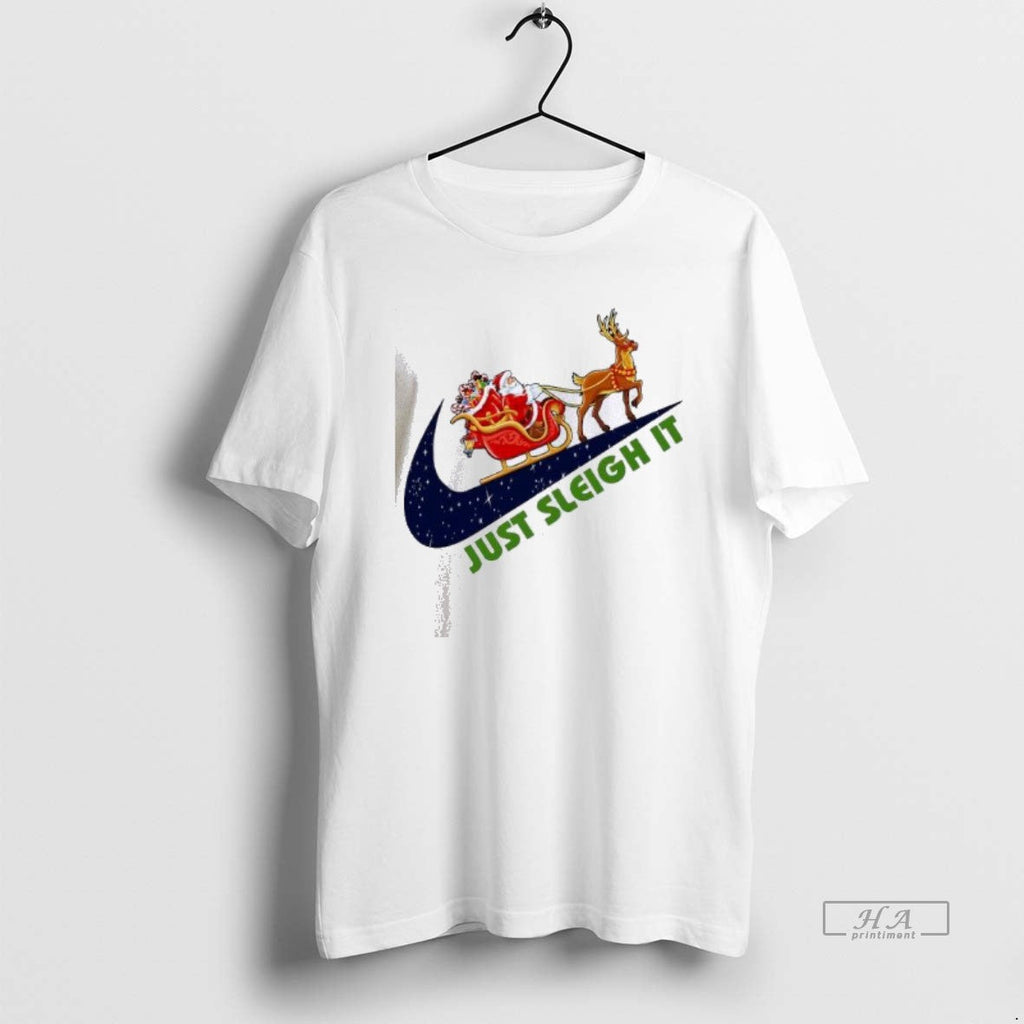 Official Santa Claus On A Sleigh Pulled By Reindeer - Adult & Kids T-Shirts, Sweatshirts & Hoodies apparel design preview 1