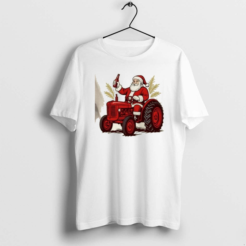 Official Santa Driving Tractor Christmas - Adult & Kids T-Shirts, Sweatshirts & Hoodies apparel design preview 1