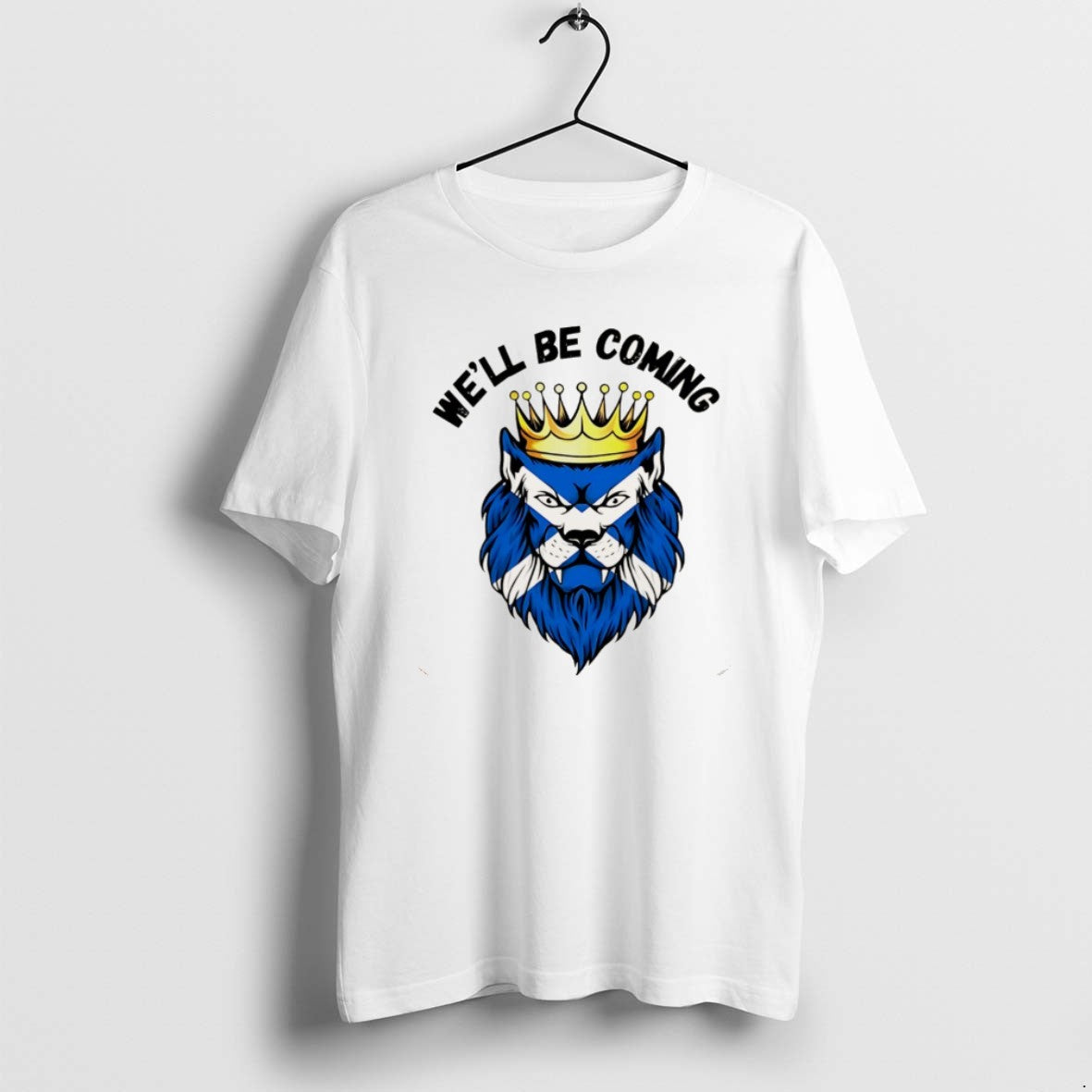 Official Scotland Well Be Coming Tartan Army On Tour - Adult & Kids T-Shirts, Sweatshirts & Hoodies apparel design preview 1