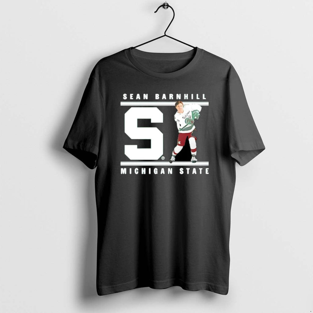Official Sean Barnhill Michigan State Hockey - Adult & Kids T-Shirts, Sweatshirts & Hoodies apparel design preview 1