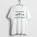 Official Searching For Trout Fish Around And Find - Adult & Kids T-Shirts, Sweatshirts & Hoodies apparel design preview 1