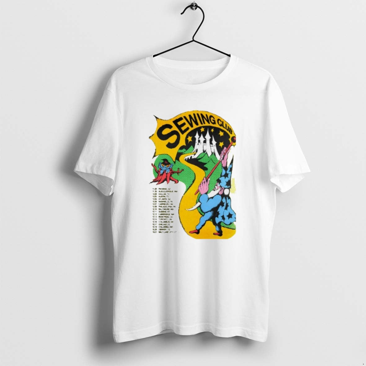 Official Sewing Club 2025 America Tour Dates - Adult & Kids T-Shirts, Sweatshirts & Hoodies apparel design preview 1