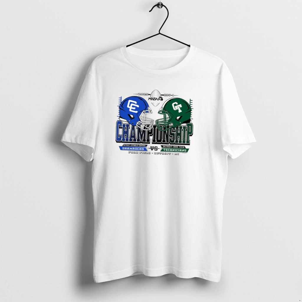 Official Shamrocks Vs Technicians 2025 Mhsaa Football - Adult & Kids T-Shirts, Sweatshirts & Hoodies apparel design preview 1