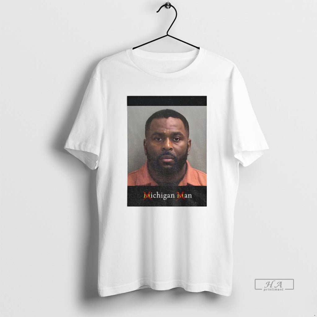 Official Sherrone Moore Mugshot Michigan Man Arrested - Adult & Kids T-Shirts, Sweatshirts & Hoodies apparel design preview 1