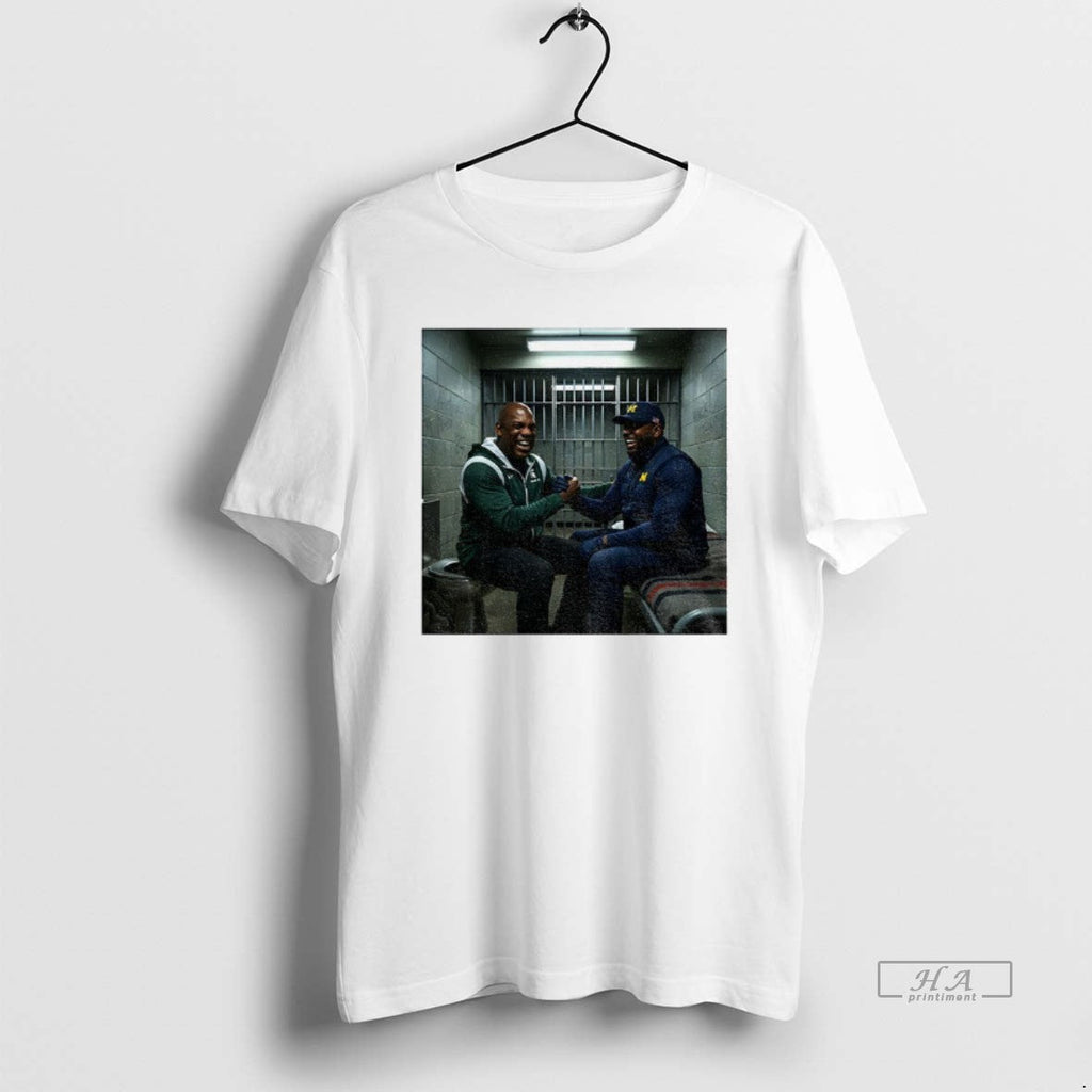 Official Sherrone Moore Vs Mel Tucker Go Blue In - Adult & Kids T-Shirts, Sweatshirts & Hoodies apparel design preview 1