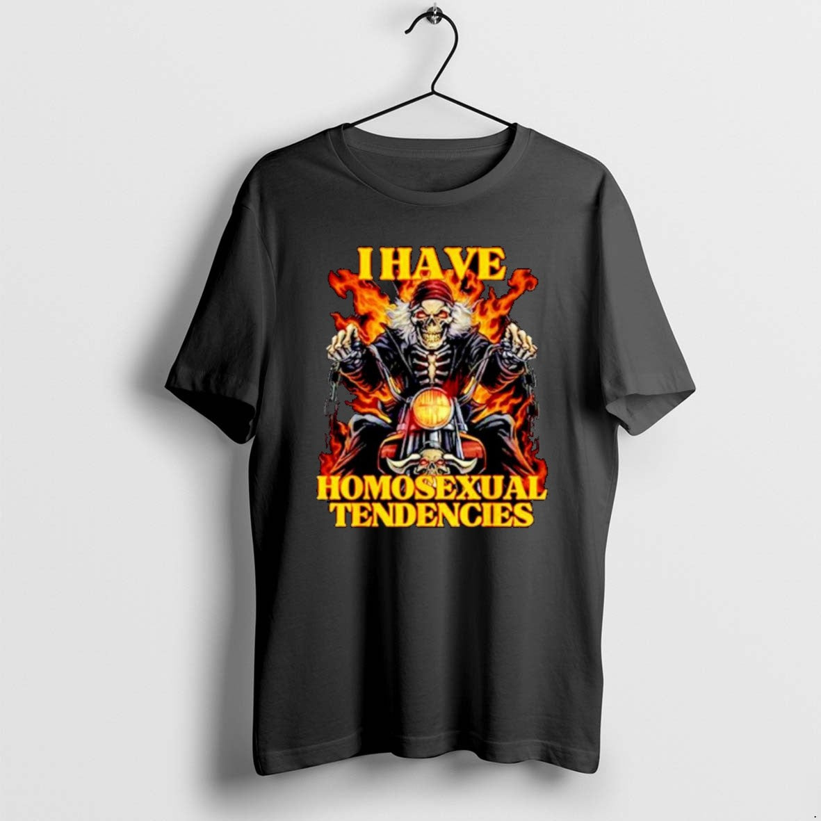 Official Skeleton I Have Homosexual Tendencies - Adult & Kids T-Shirts, Sweatshirts & Hoodies apparel design preview 1