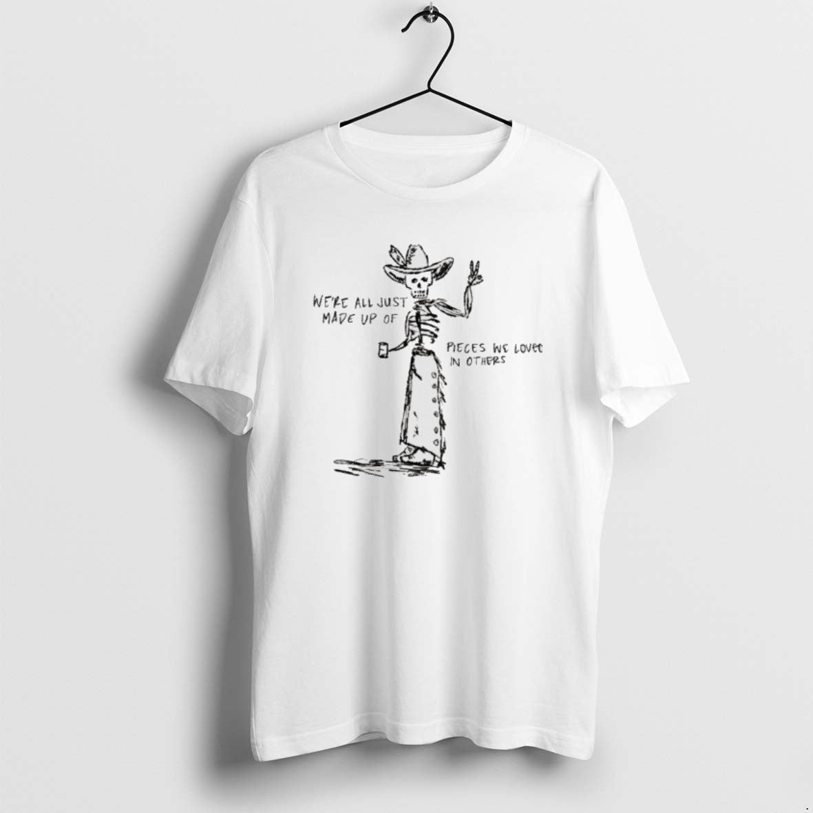 Official Skeleton Cowboy Were All Just Made Up Of - Adult & Kids T-Shirts, Sweatshirts & Hoodies apparel design preview 1