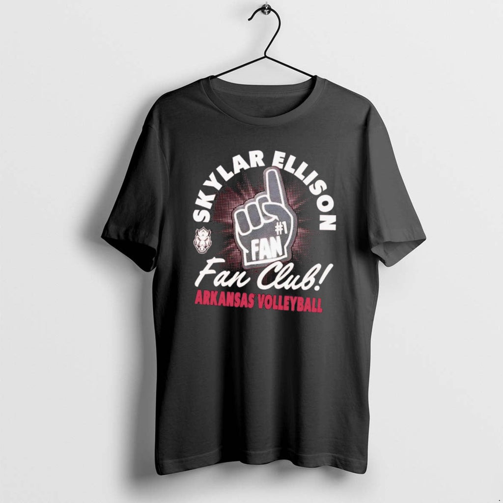 Official Skylar Ellison Fan Club Arkansas Volleyball - Adult & Kids T-Shirts, Sweatshirts & Hoodies apparel design preview 1