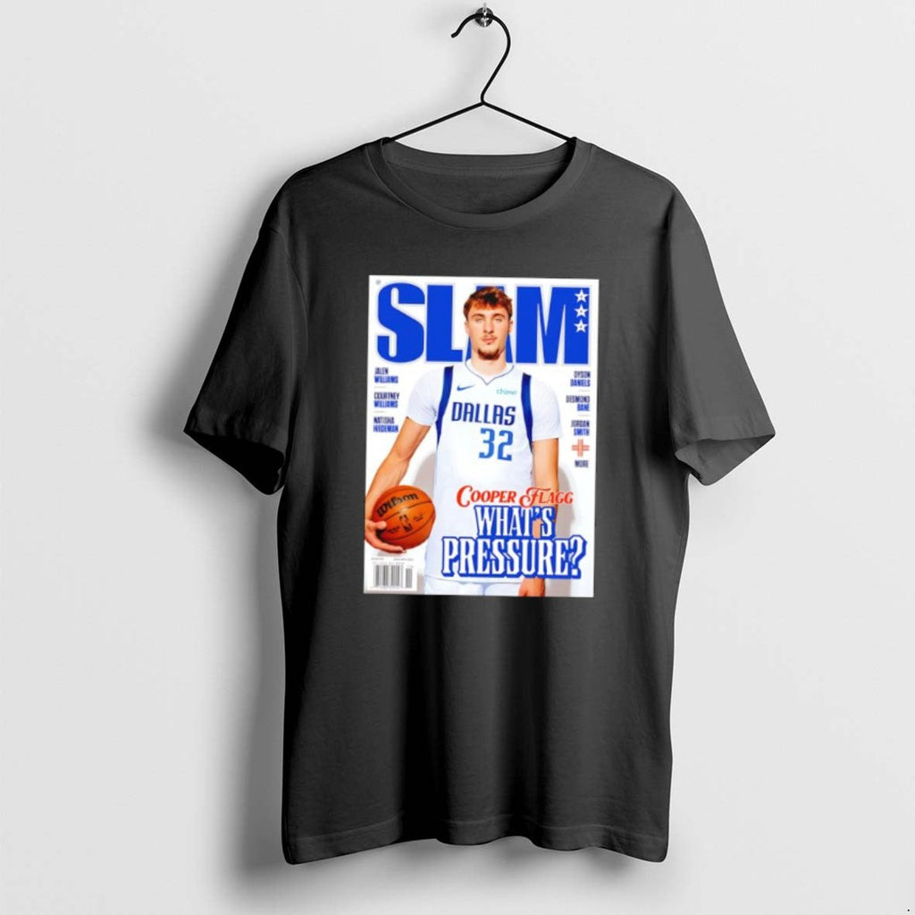Official Slam Cooper Flagg Magazine Whats Pressure - Adult & Kids T-Shirts, Sweatshirts & Hoodies apparel design preview 1