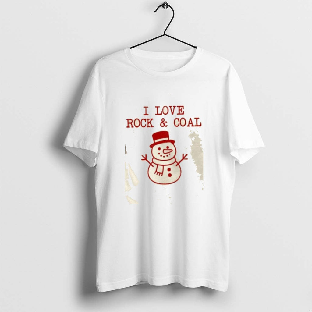 Official Snowman I Love Rock And Coal Christmas - Adult & Kids T-Shirts, Sweatshirts & Hoodies apparel design preview 1