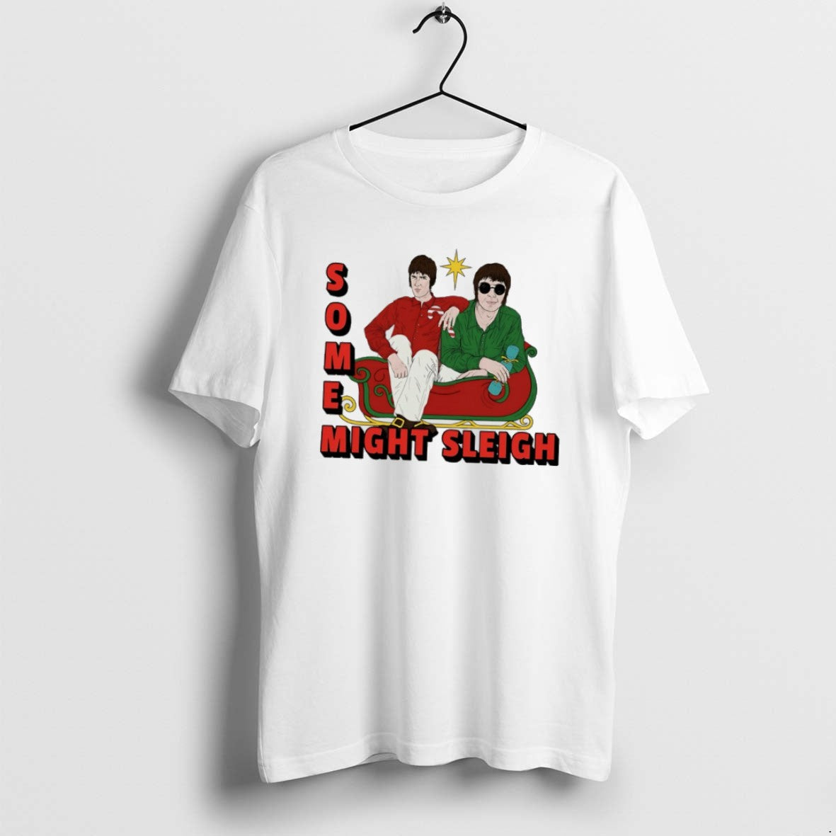 Official Some Might Sleigh Oasis Christmas - Adult & Kids T-Shirts, Sweatshirts & Hoodies apparel design preview 1