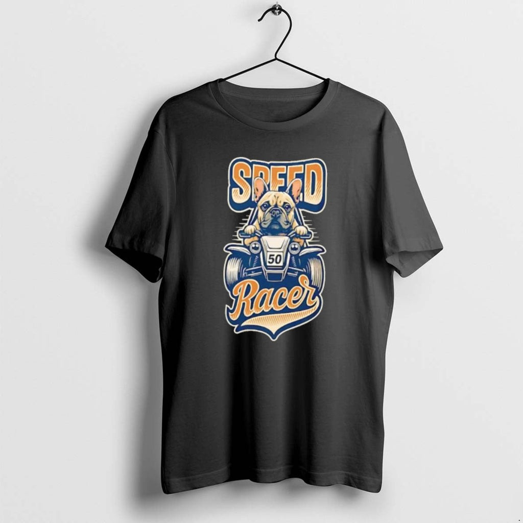 Official Speed Racer Frenchie Dog - Adult & Kids T-Shirts, Sweatshirts & Hoodies apparel design preview 1