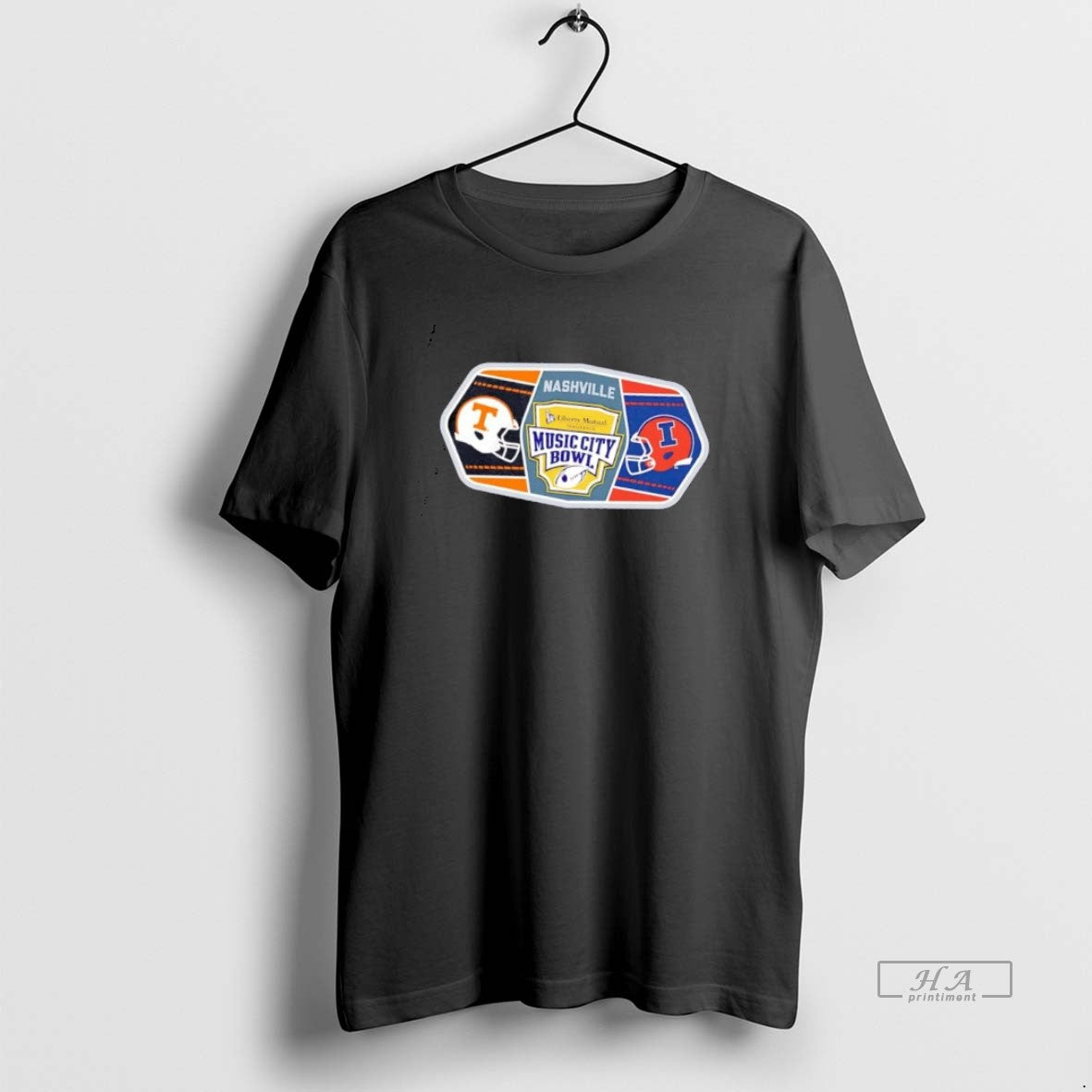 Official Tennessee Vs Illinois 2025 Liberty Mutual - Adult & Kids T-Shirts, Sweatshirts & Hoodies apparel design preview 1