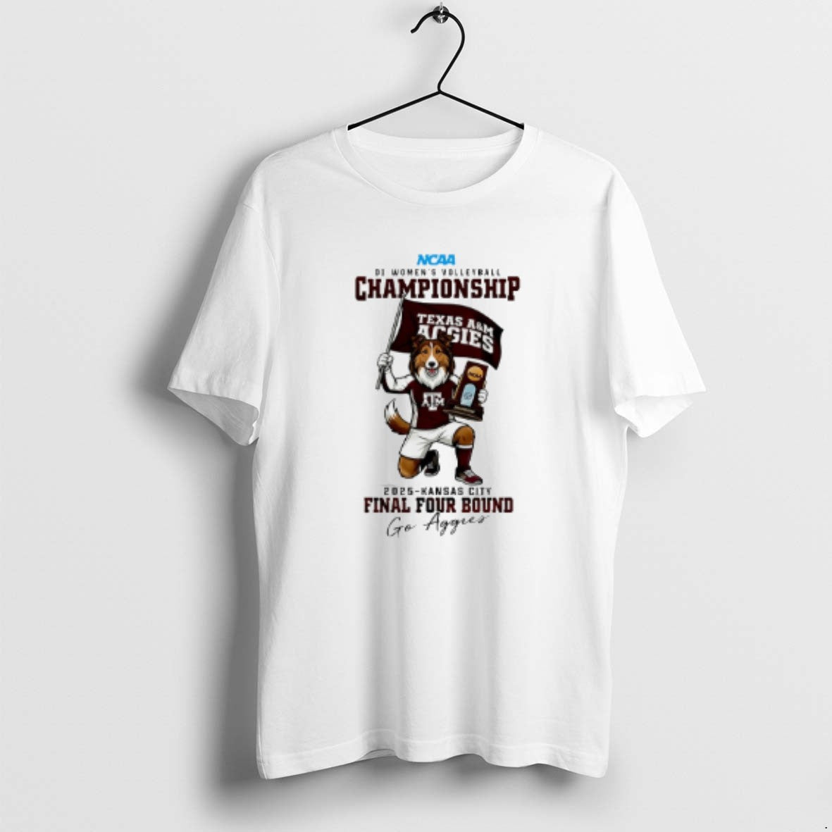 Official Texas Am Aggies 2025 Di Womens Volleyball - Adult & Kids T-Shirts, Sweatshirts & Hoodies apparel design preview 1