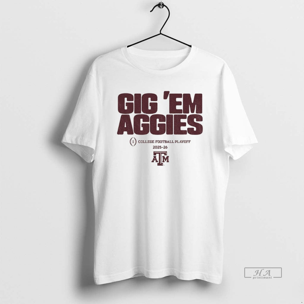 Official Texas Am Aggies Football 2025 Cfp Team - Adult & Kids T-Shirts, Sweatshirts & Hoodies apparel design preview 1
