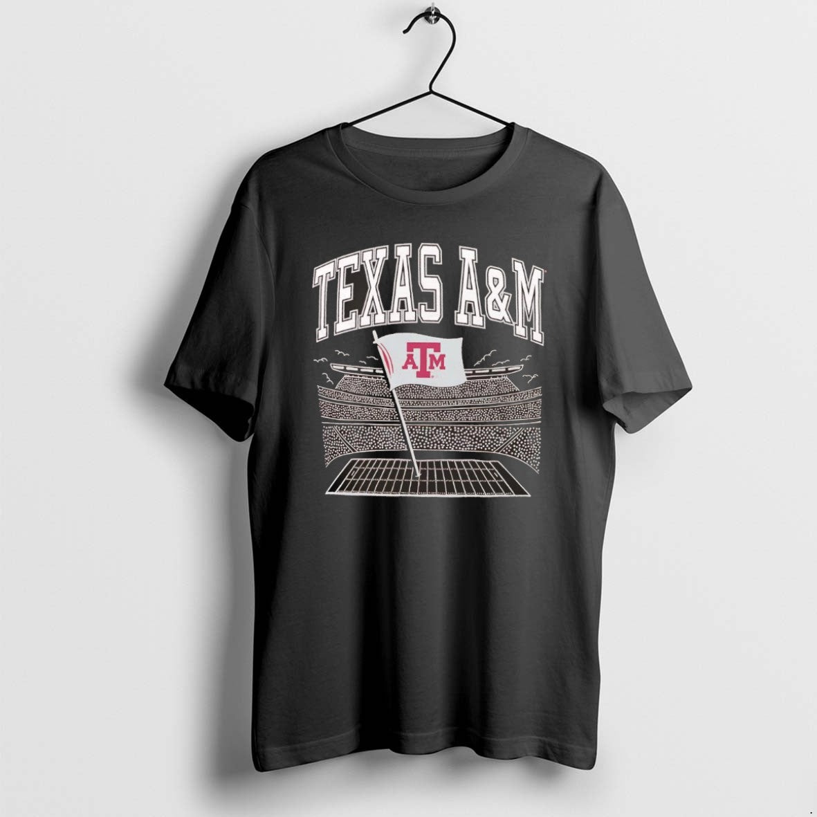 Official Texas Am Aggies Plant Flag Stadium Christmas - Adult & Kids T-Shirts, Sweatshirts & Hoodies apparel design preview 1