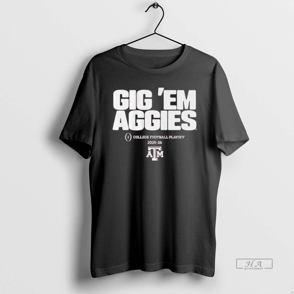 Official Texas Am Football 2025 Cfp Team Slogan - Adult & Kids T-Shirts, Sweatshirts & Hoodies apparel design preview 1