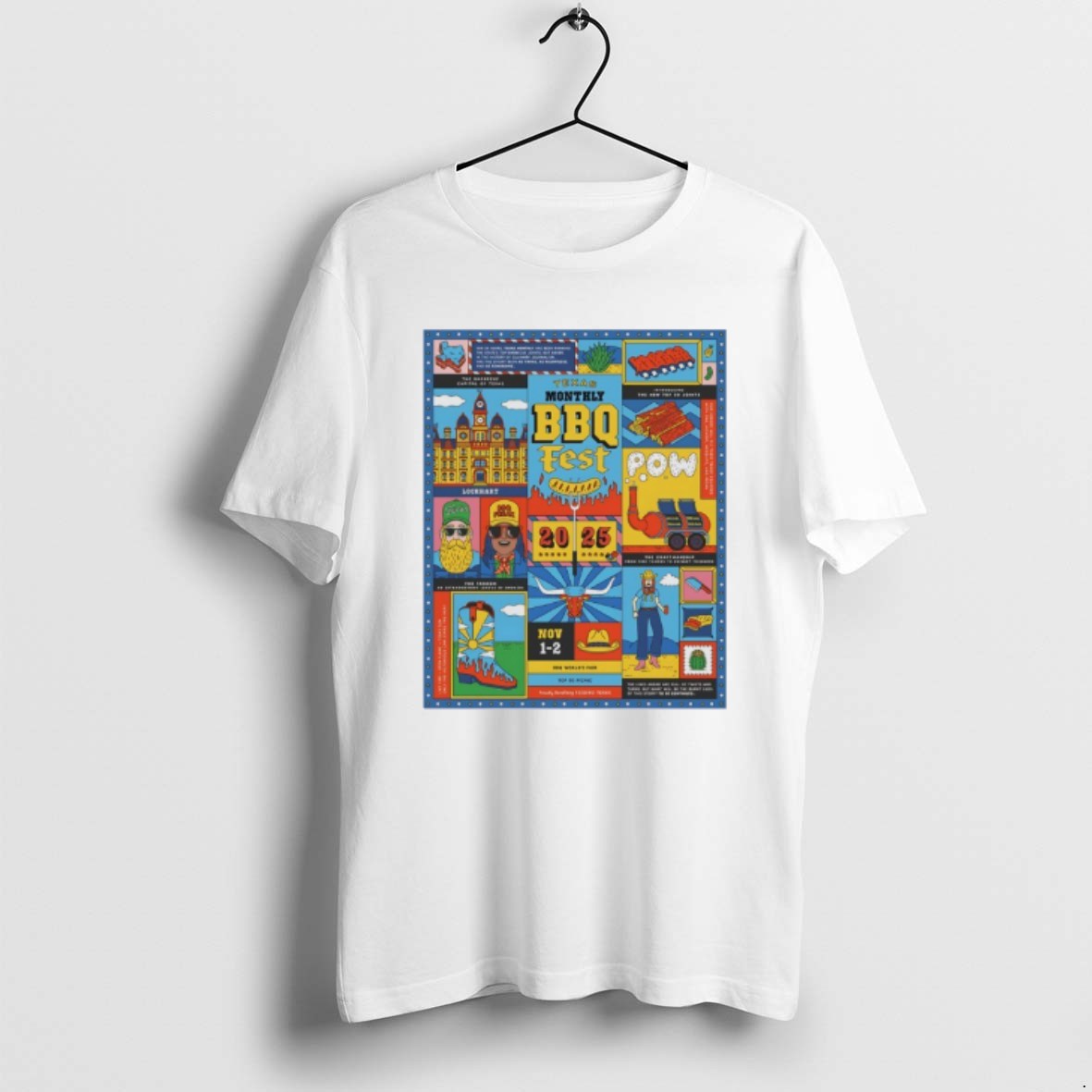 Official Texas Monthly Bbq Fest 2025 - Adult & Kids T-Shirts, Sweatshirts & Hoodies apparel design preview 1