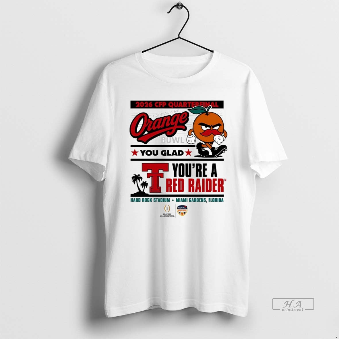Official Texas Tech Red Raiders 2026 Cfp Quarterfinal - Adult & Kids T-Shirts, Sweatshirts & Hoodies apparel design preview 1