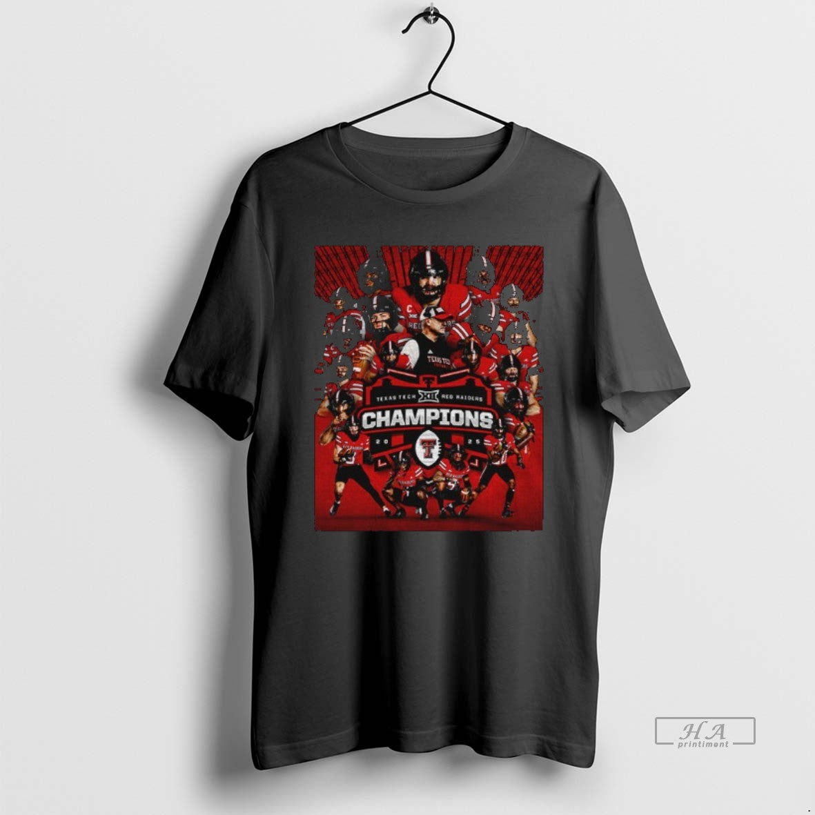 Official Texas Tech Red Raiders Cfp 2025 Big 12 - Adult & Kids T-Shirts, Sweatshirts & Hoodies apparel design preview 1