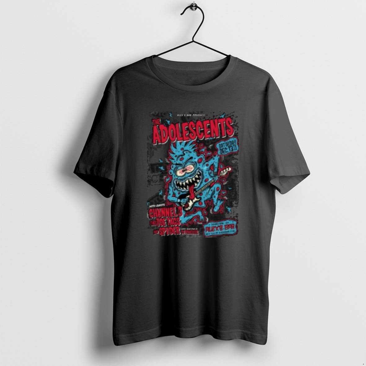 Official The Adolescents Event Long Beach On December - Adult & Kids T-Shirts, Sweatshirts & Hoodies apparel design preview 1