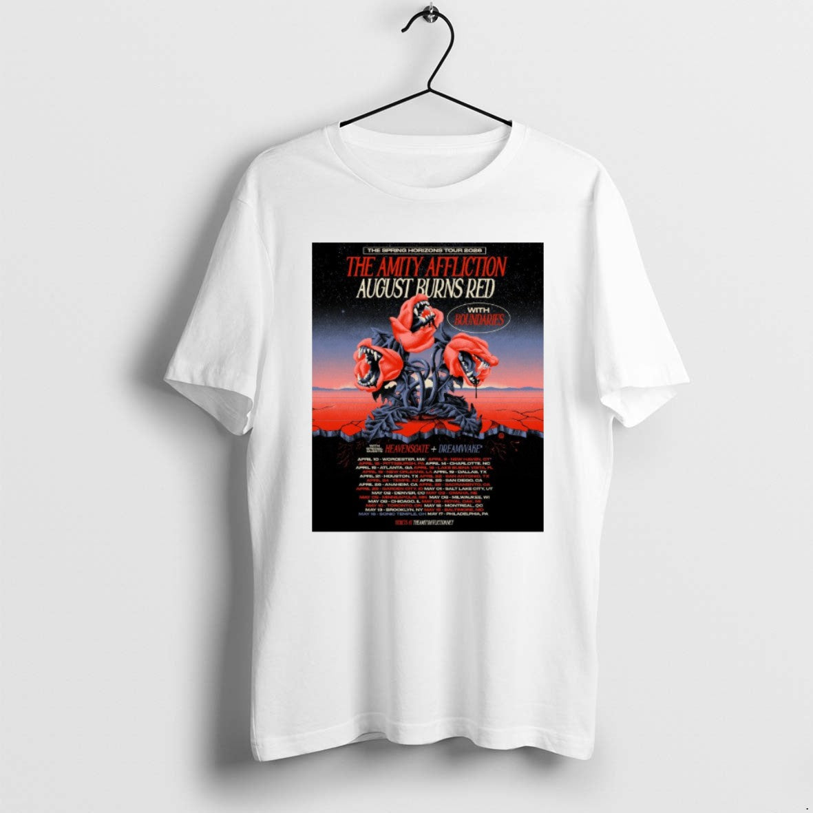Official The Amity Affliction And August Burns Red - Adult & Kids T-Shirts, Sweatshirts & Hoodies apparel design preview 1
