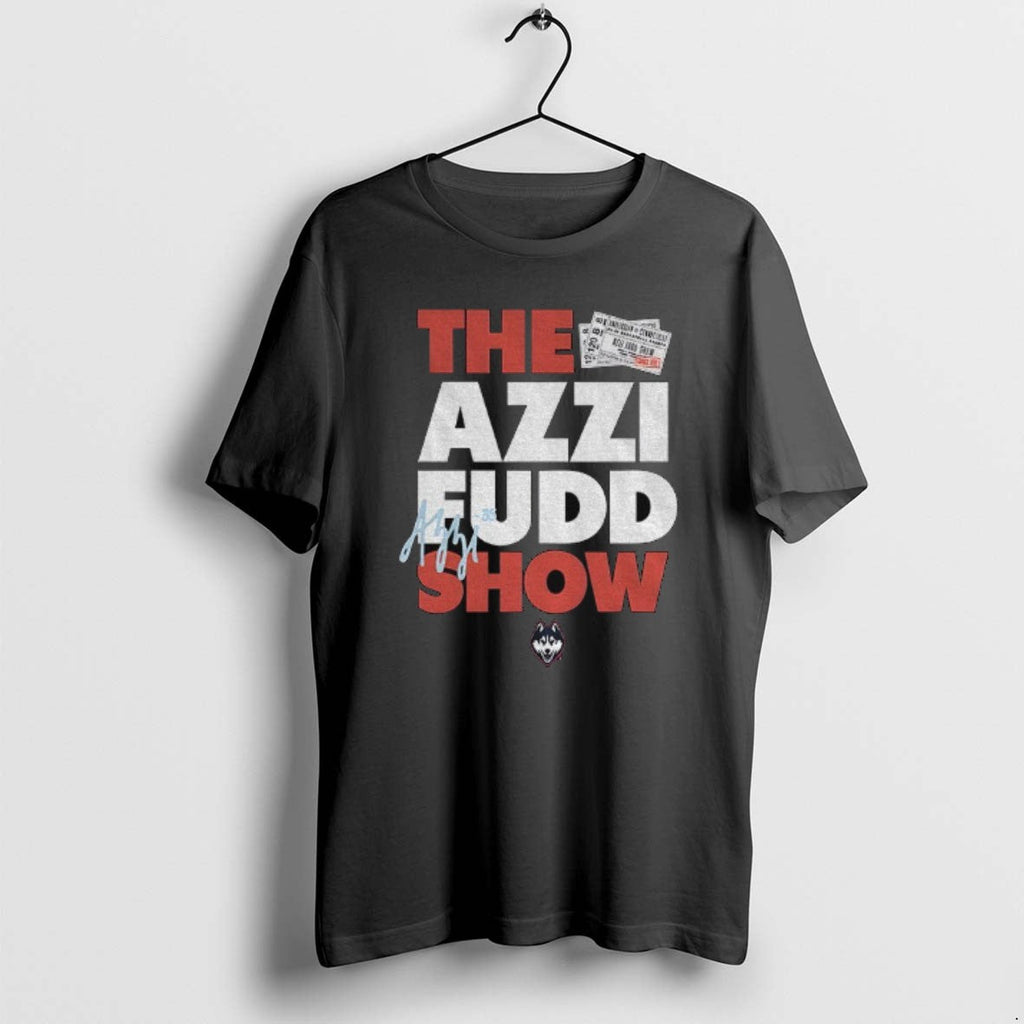 Official The Azzi Fudd Show Uconn Huskies Basketball - Adult & Kids T-Shirts, Sweatshirts & Hoodies apparel design preview 1