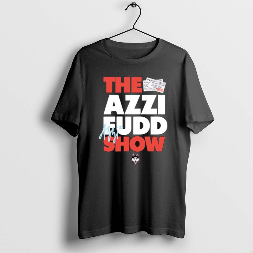 Official The Azzi Fudd Show Uconn Huskies Logo - Adult & Kids T-Shirts, Sweatshirts & Hoodies apparel design preview 1