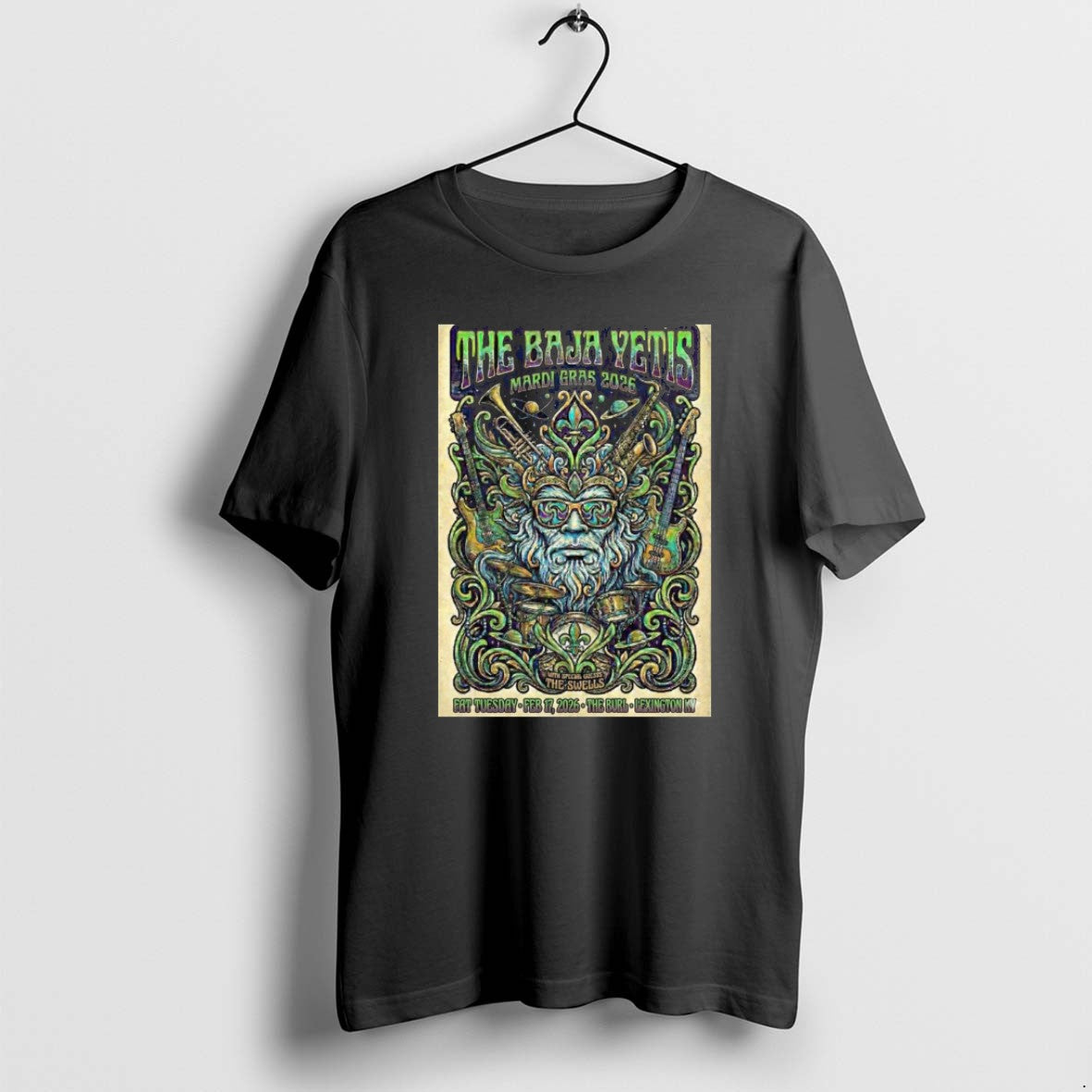 Official The Baja Yetis Mardi Gras 2026 Special - Adult & Kids T-Shirts, Sweatshirts & Hoodies apparel design preview 1