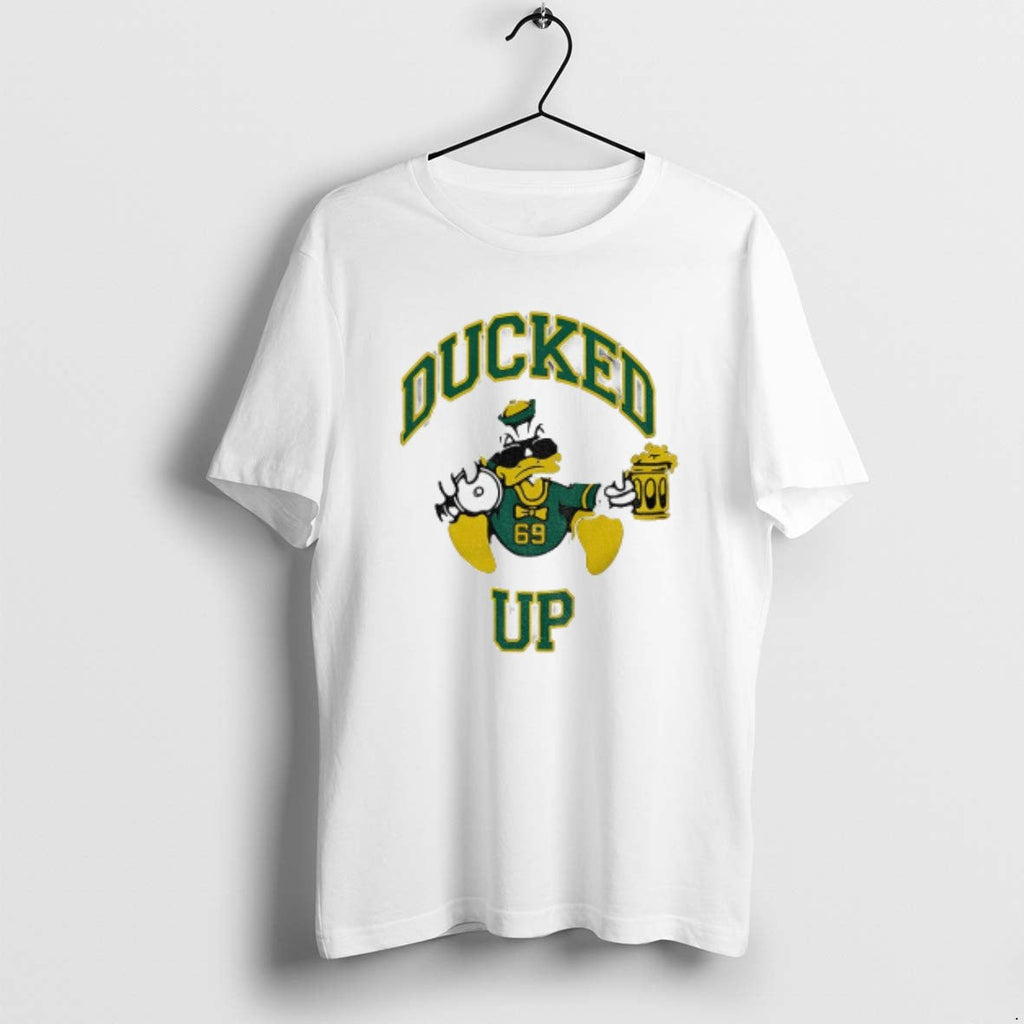 Official The Duck Oregon Mascot Ducked Up Parody Logo - Adult & Kids T-Shirts, Sweatshirts & Hoodies apparel design preview 1