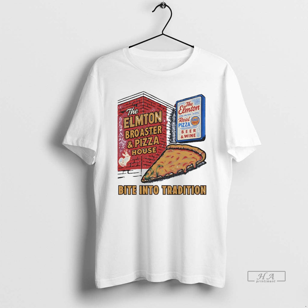 Official The Elmton Broasted And Pizza House Bite - Adult & Kids T-Shirts, Sweatshirts & Hoodies apparel design preview 1