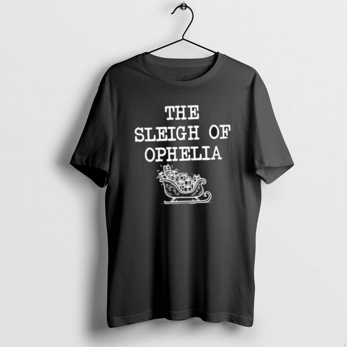 Official The Sleigh Of Ophelia Funny Christmas - Adult & Kids T-Shirts, Sweatshirts & Hoodies apparel design preview 1