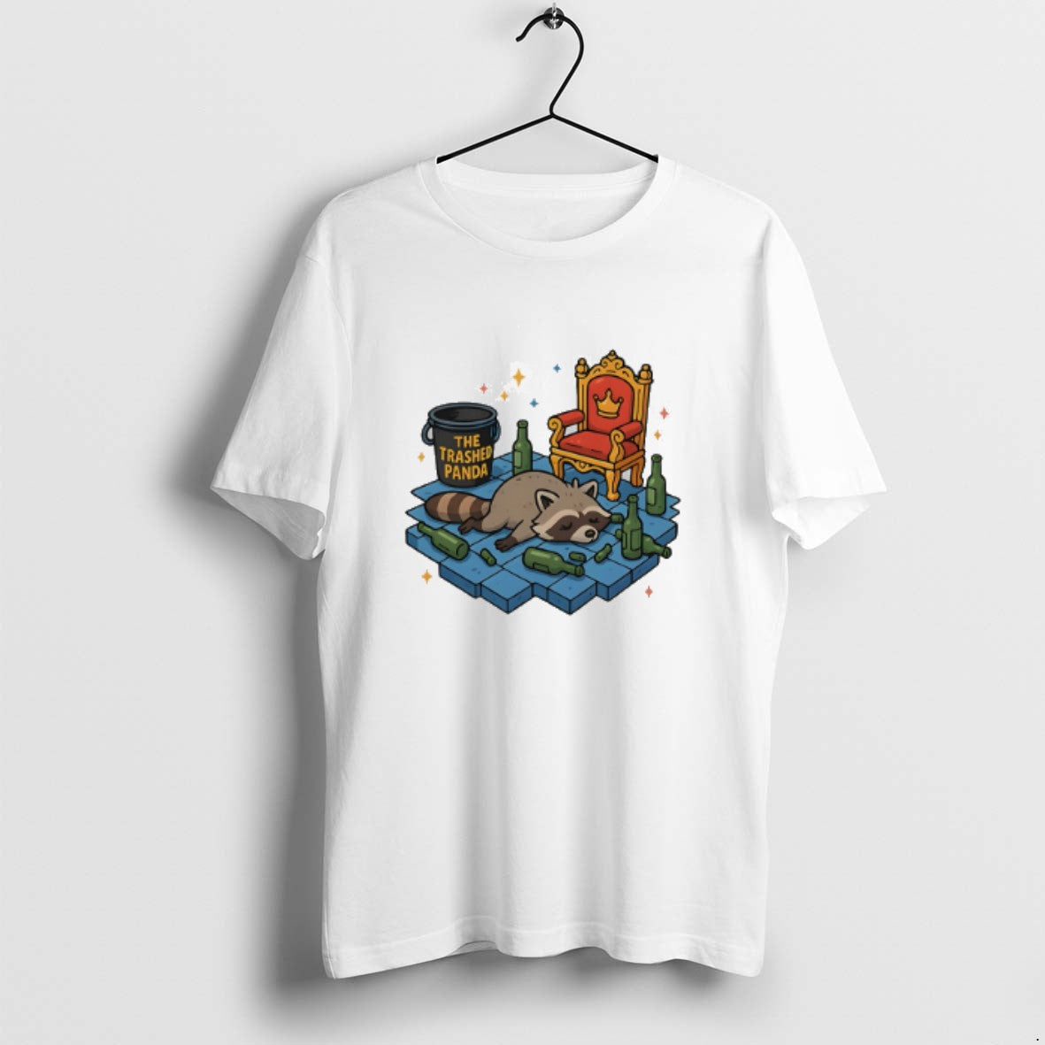 Official The Trashed Panda Drunk Raccoon - Adult & Kids T-Shirts, Sweatshirts & Hoodies apparel design preview 1