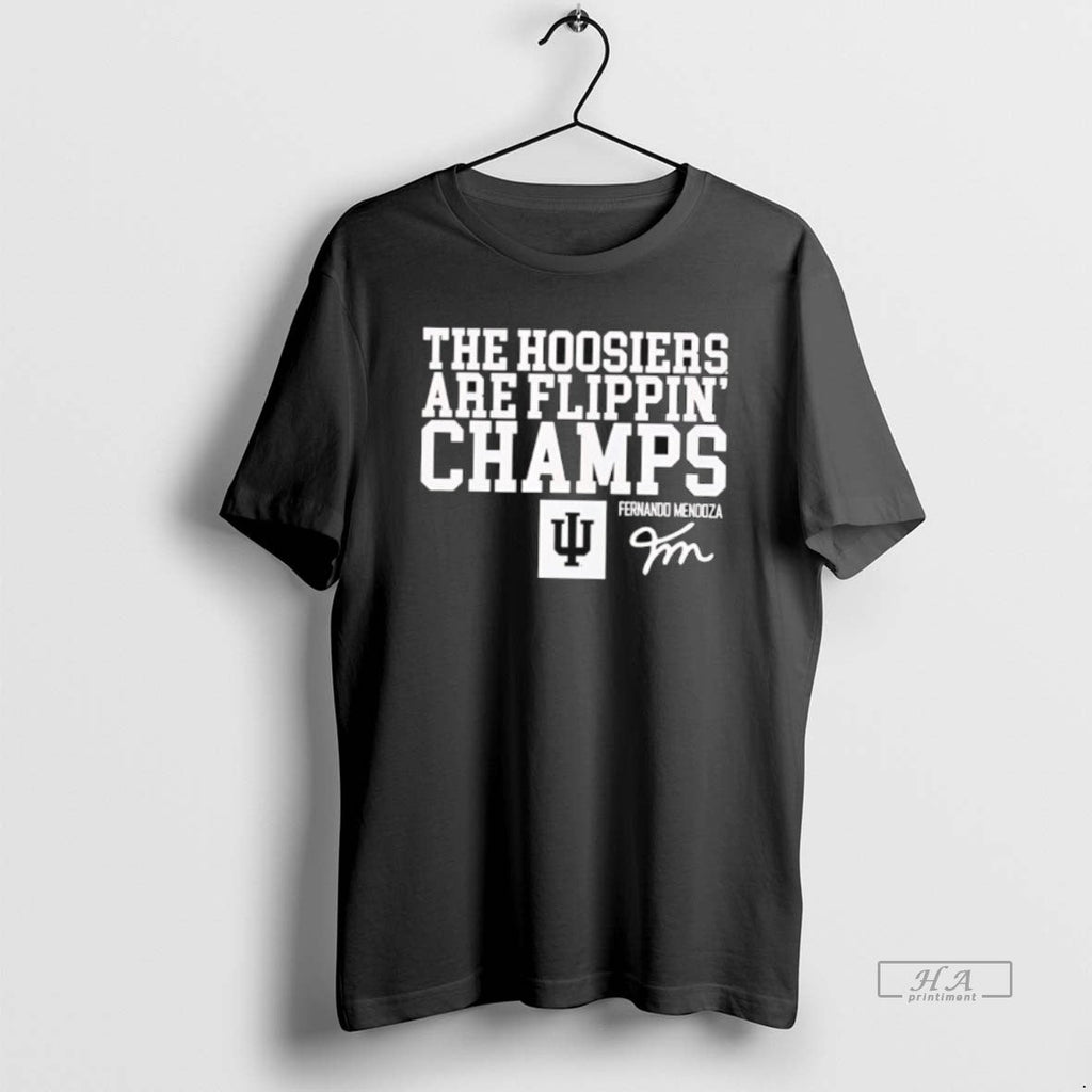 Official The Hoosiers Are Indiana Flippin Champs - Adult & Kids T-Shirts, Sweatshirts & Hoodies apparel design preview 1
