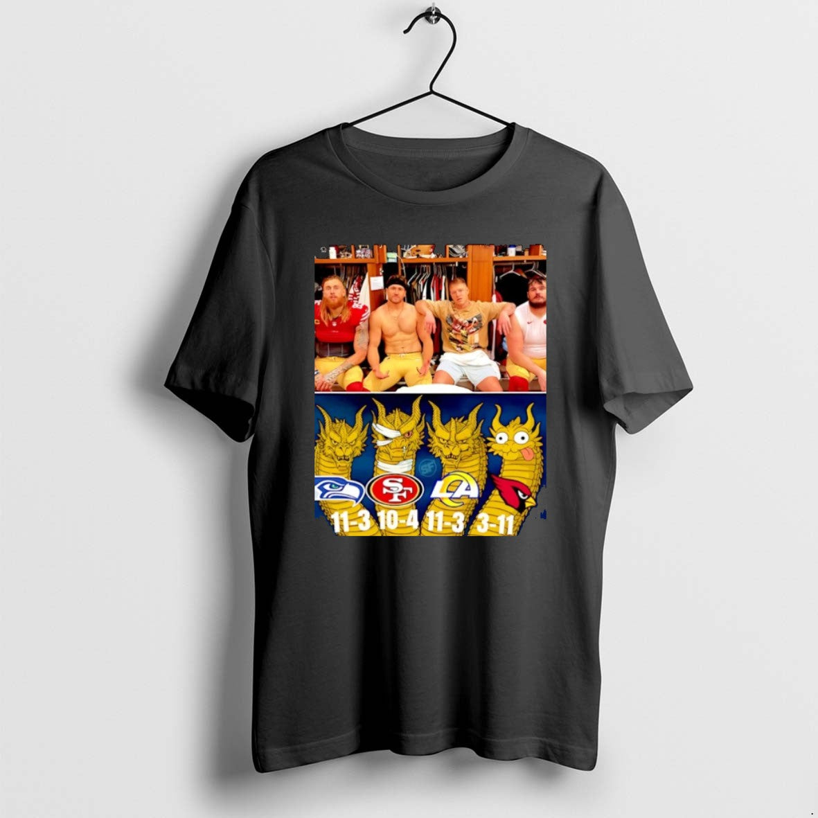 Official Thesfniners A Look At The Nfc West Christmas - Adult & Kids T-Shirts, Sweatshirts & Hoodies apparel design preview 1