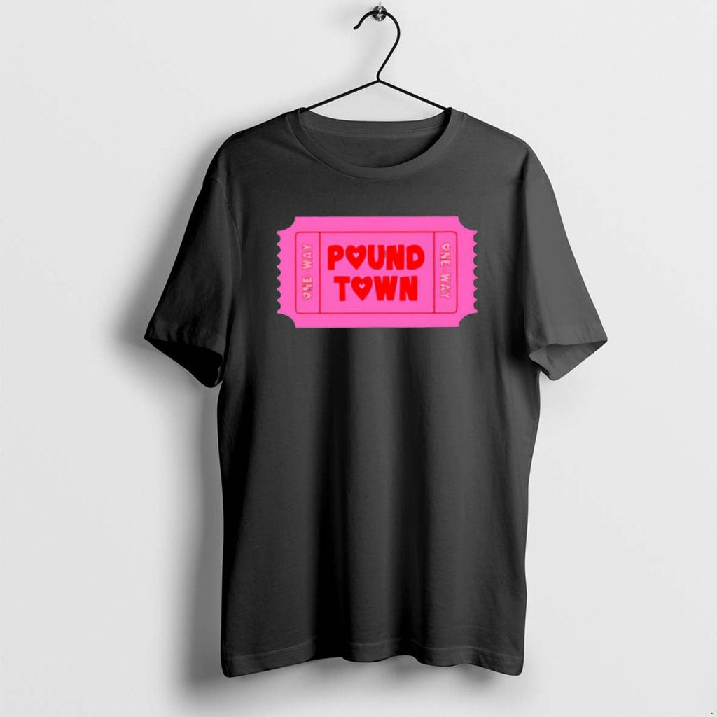 Official Ticket To Pound Town Valentine One Way - Adult & Kids T-Shirts, Sweatshirts & Hoodies apparel design preview 1