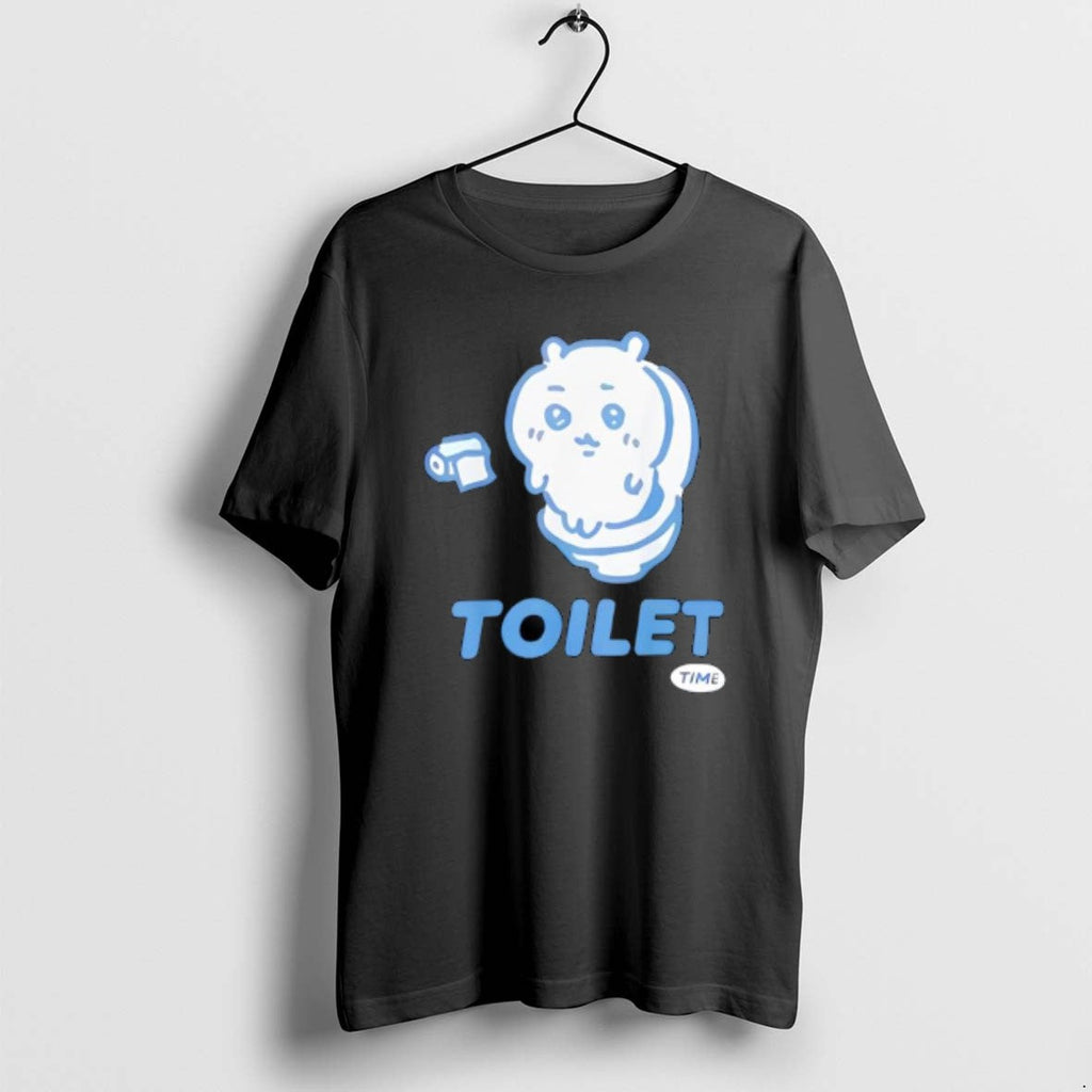 Official Toilet Time Chikawa Meme Cute - Adult & Kids T-Shirts, Sweatshirts & Hoodies apparel design preview 1