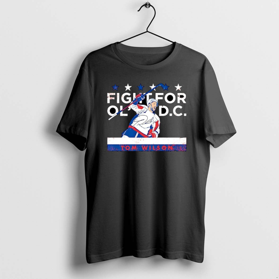 Official Tom Wilson Washington Capitals Fight For Old - Adult & Kids T-Shirts, Sweatshirts & Hoodies apparel design preview 1