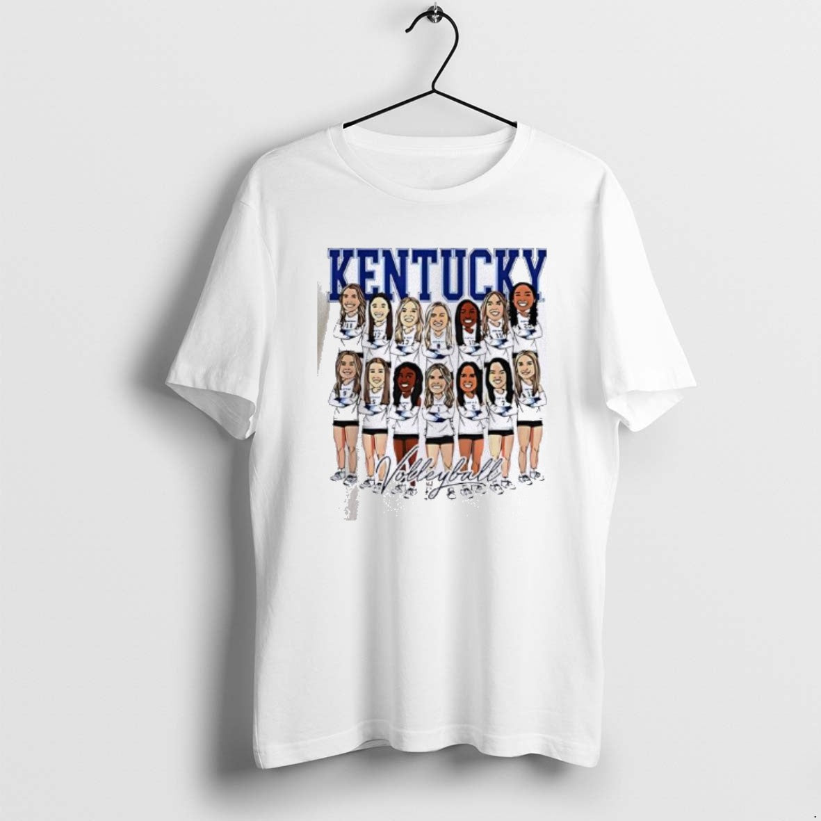 Official Top Kentucky Womens Volleyball Ncaa Team - Adult & Kids T-Shirts, Sweatshirts & Hoodies apparel design preview 1