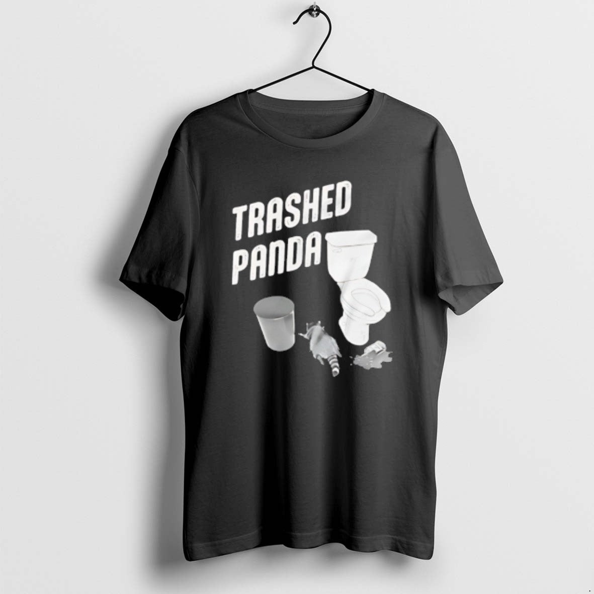 Official Trashed Panda Drunk Raccoon - Adult & Kids T-Shirts, Sweatshirts & Hoodies apparel design preview 1