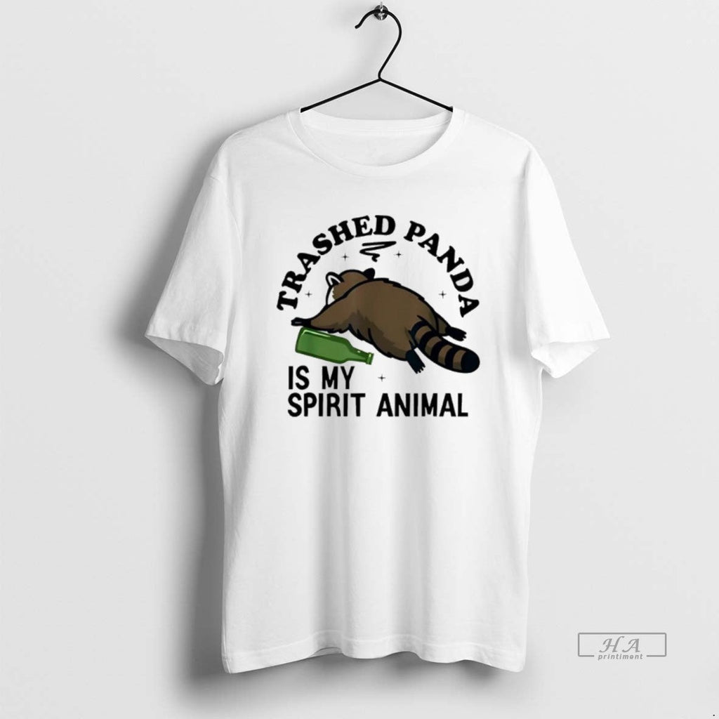 Official Trashed Panda Is My Spirit Animal Racoon - Adult & Kids T-Shirts, Sweatshirts & Hoodies apparel design preview 1