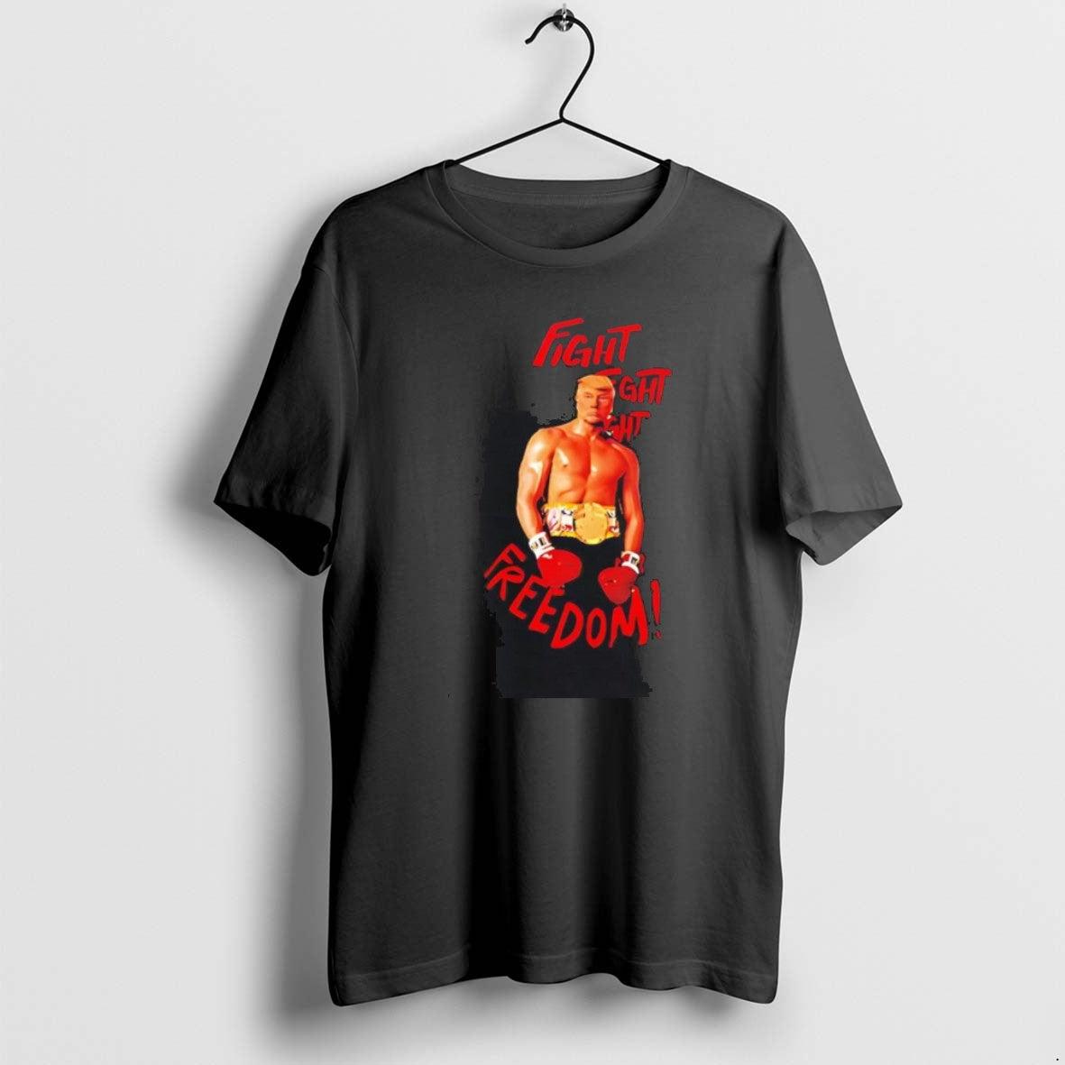 Official Trump Boxer Fight For Freedom - Adult & Kids T-Shirts, Sweatshirts & Hoodies apparel design preview 1